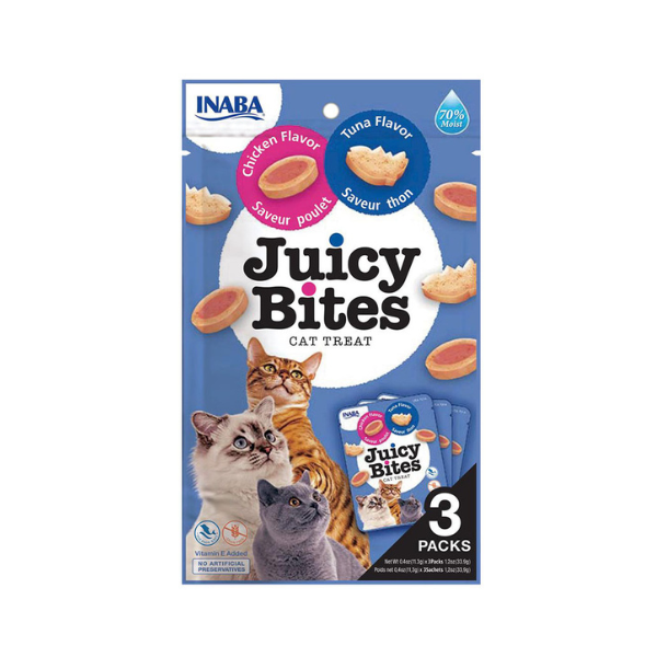 Inaba Juicy Bites Tuna &amp; Chicken Flavor 3PCS/PK