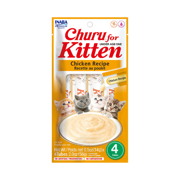 Inaba Churu Chicken Recipe for Kitten 4PCS/PK