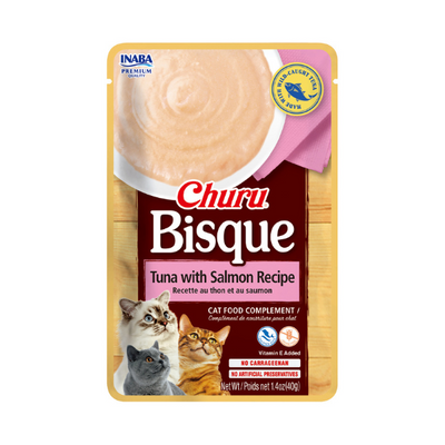 Inaba Churu Bisque Tuna with Salmon Recipe 40G