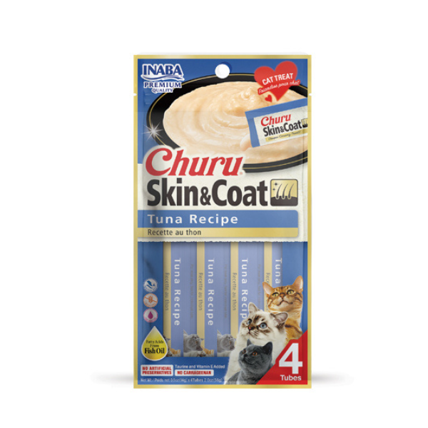 Inaba Churu Skin & Coat- Tuna Recipe 4PCS/PK