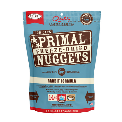 Primal Feline Rabbit Freeze-Dried Formula