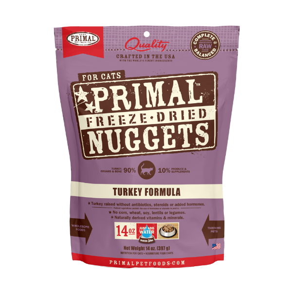 Primal Feline Turkey Freeze-Dried Formula