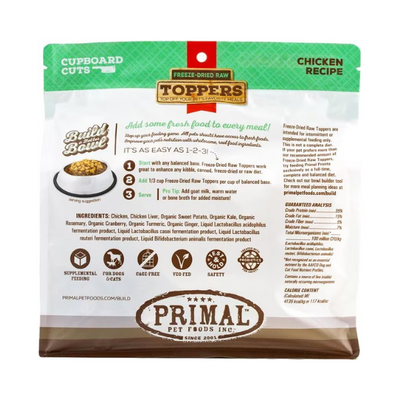 Primal Chicken Cupboard Cuts Freeze-Dried Topper 18oz