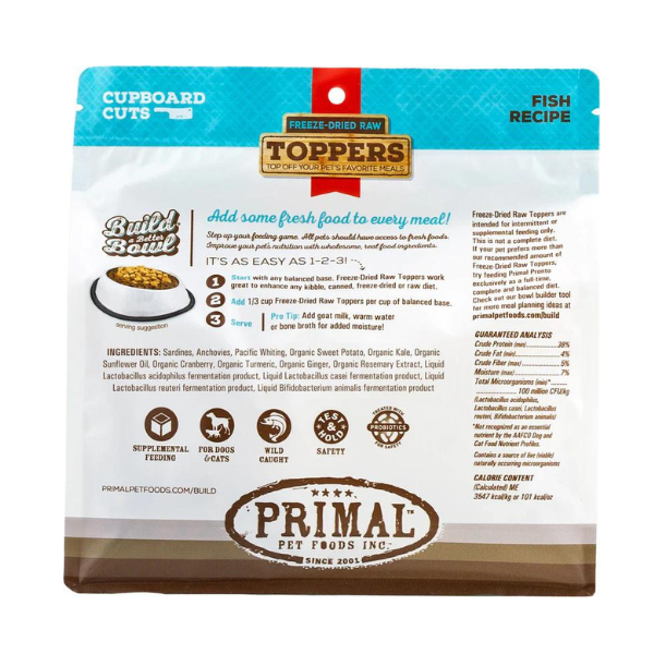 Primal Fish Cupboard Cuts Freeze-Dried Topper