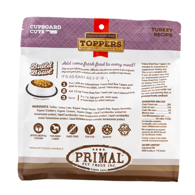 Primal Turkey Cupboard Cuts Freeze-Dried Topper