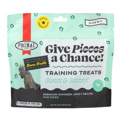 Primal Give Pieces A Chance  Chicken with Broth Jerky Treat 4oz