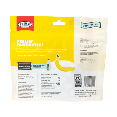 Primal Peelin Fantastic  Chicken & Banana with Goat Milk Freeze-Dried Treat 2oz