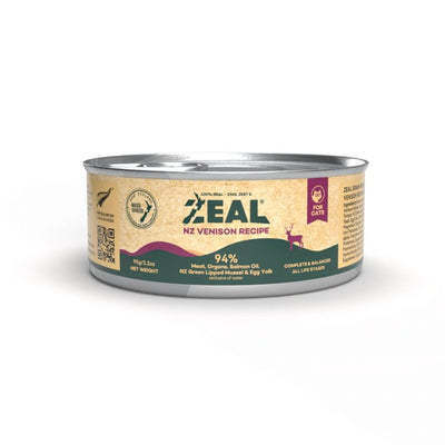 Zeal Grain Free Canned Cat Food 90g (Venison Recipe)